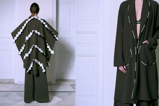 Shirts, Backpack, Blouse, blouses, shirt, 8711Agency, 8711 Agency, lookbook, fashion, showroom, secondst, Second St., fw17, fall 17, fall, winter, collection, emerging, designers, greece, sales, wholesale, order, pr, marketing, greece, athens, mykonos, creative, agency, branding, 8711, Vanina, jewellery, jewelry, jewels, bags, handbags, totes, shoulder bags, accessories, sustainable, fashion, vanina world, bows, clips, chokers, necklaces, necklace, choker, hair clips, shoes, footwear, watch, watches, Apparel, woman, clothing, woman's clothing, kaftan,